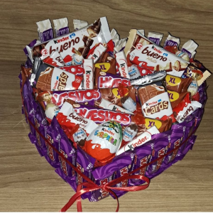 Tarta Corazón chocolatinas